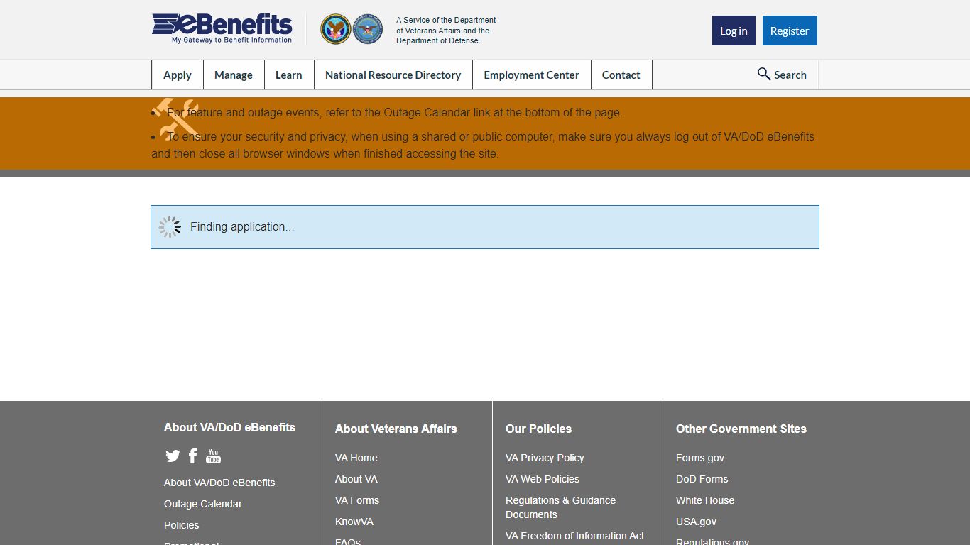 Claims Status - VA/DoD eBenefits - Veterans Affairs